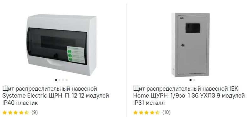 Щитки и боксы посмотреть