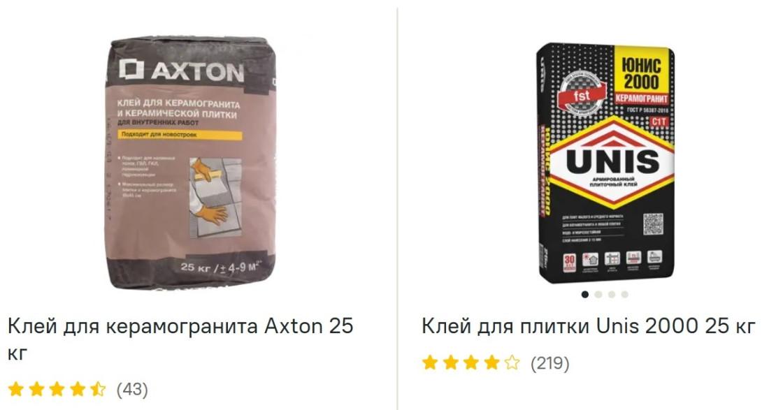 Плиточный клей посмотреть